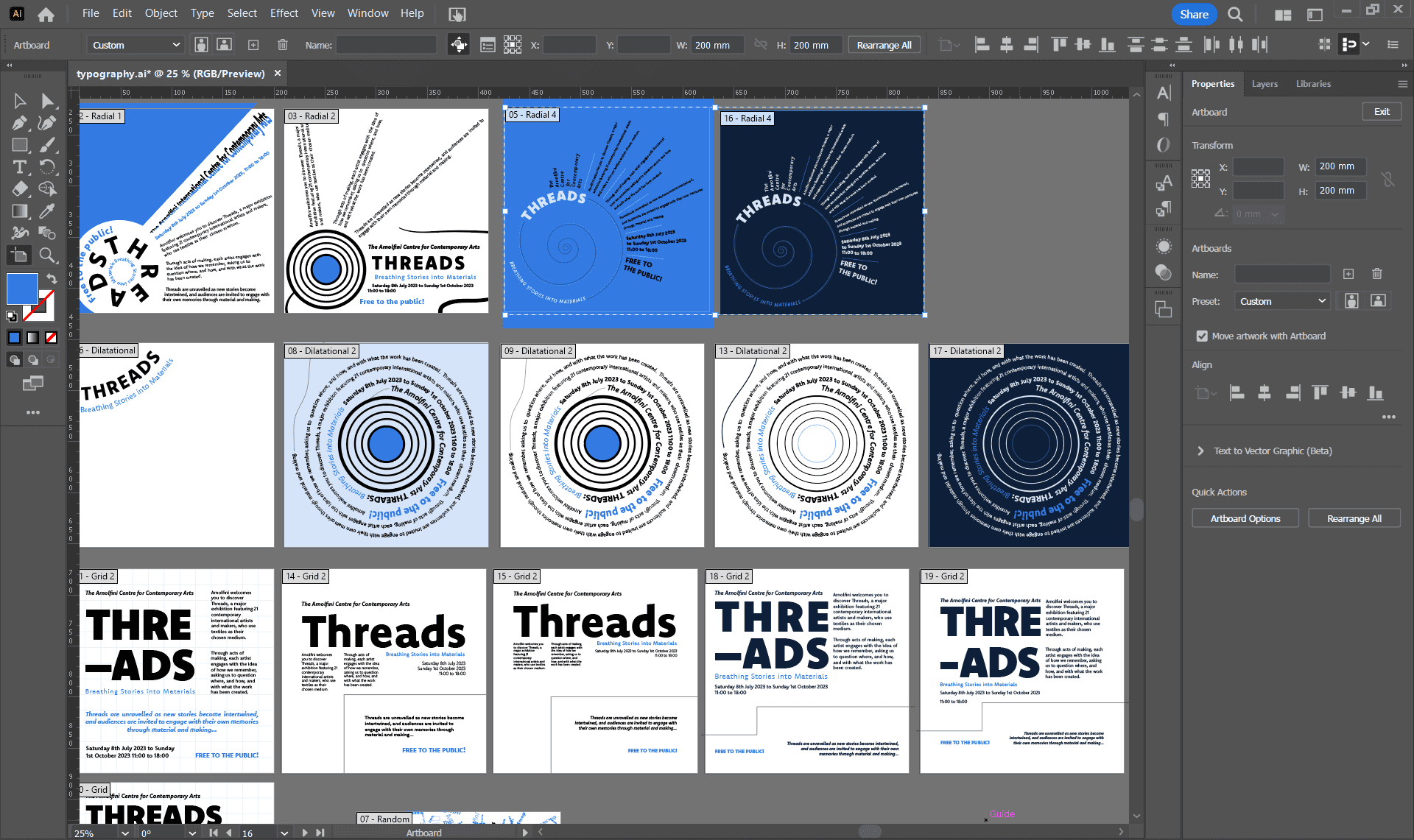 typography process